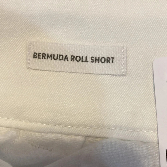 NWT Loft Outlet Bermuda Roll Short White 2 - Picture 10 of 15